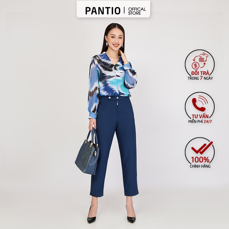 FAS52104 - Áo sơ mi hoạ tiết dáng suông - PANTIO