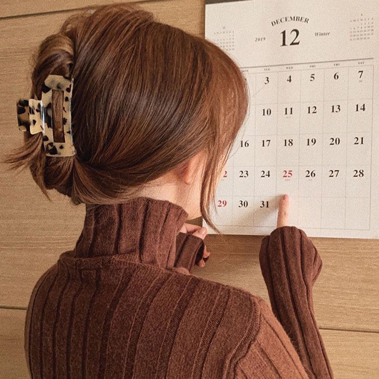 Kẹp Tóc Họa Tiết Da Báo Thời Trang Cho Nữ