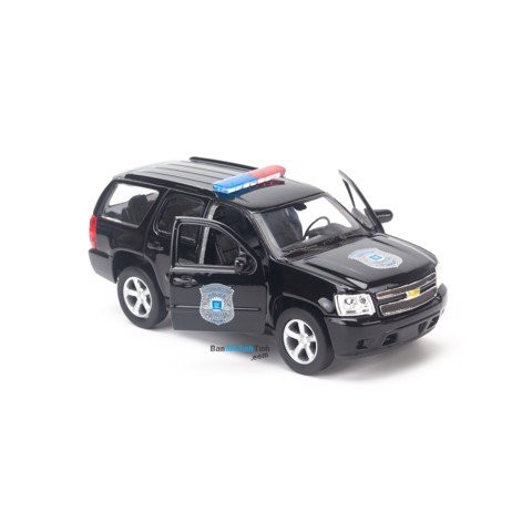 Mô hình xe 2008 Chevrolet Tahoe Police 1:36 Welly Black