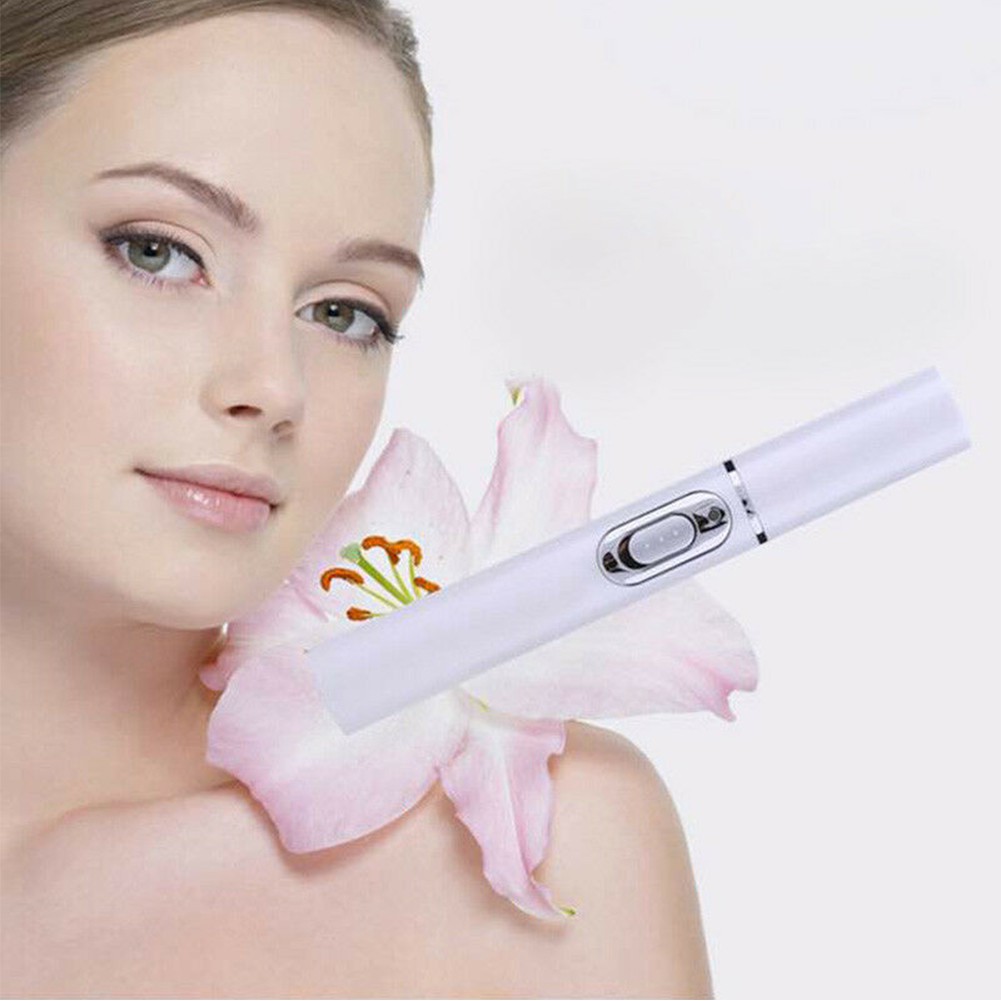 (Hàng Mới Về) Bút Laser Ánh Sáng Xanh Trị Mụn Xóa Mờ Nếp Nhăn Hiệu Quả