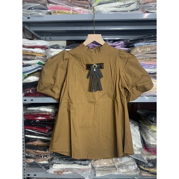 ÁO THÔ KIỂU TAY BỒNG NƠ REN MS15000