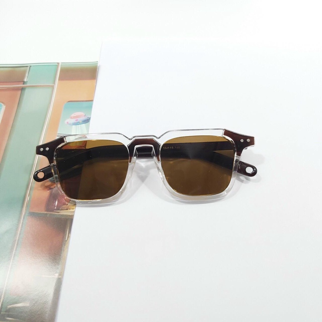 Mắt kính unisex hot trend thời trang FREESHIP gọng kính mát nam nữ nhiều màu phong cách
