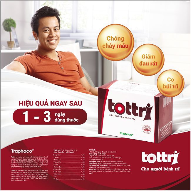 Tottri dạng viên nang - hỗ trợ cho người bệnh trĩ, táo bón - Chính hãng Tot Tri Traphaco từ chất xơ hòa tan
