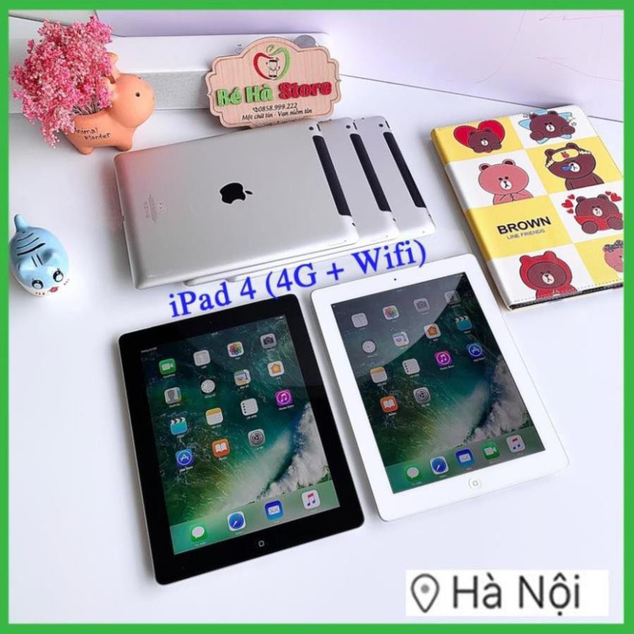 [ thetram] ]Máy Tính Bảng iPad 4 - 64/ 32/ 16Gb (Wifi + 4G)- Zin Đẹp 99% - Pin Khoẻ - Màn Rentina sắc nétNK032 | BigBuy360 - bigbuy360.vn