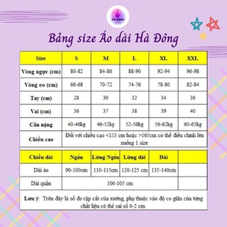 Áo dài lụa Tây thi thêu
