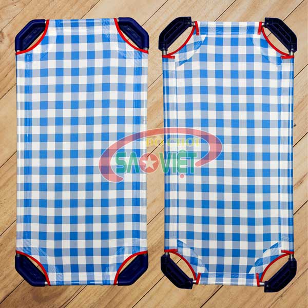 Giường lưới cho bé sơ sinh mầm non - không có cây cong - đóng thùng - KHÁCH TỰ RÁP