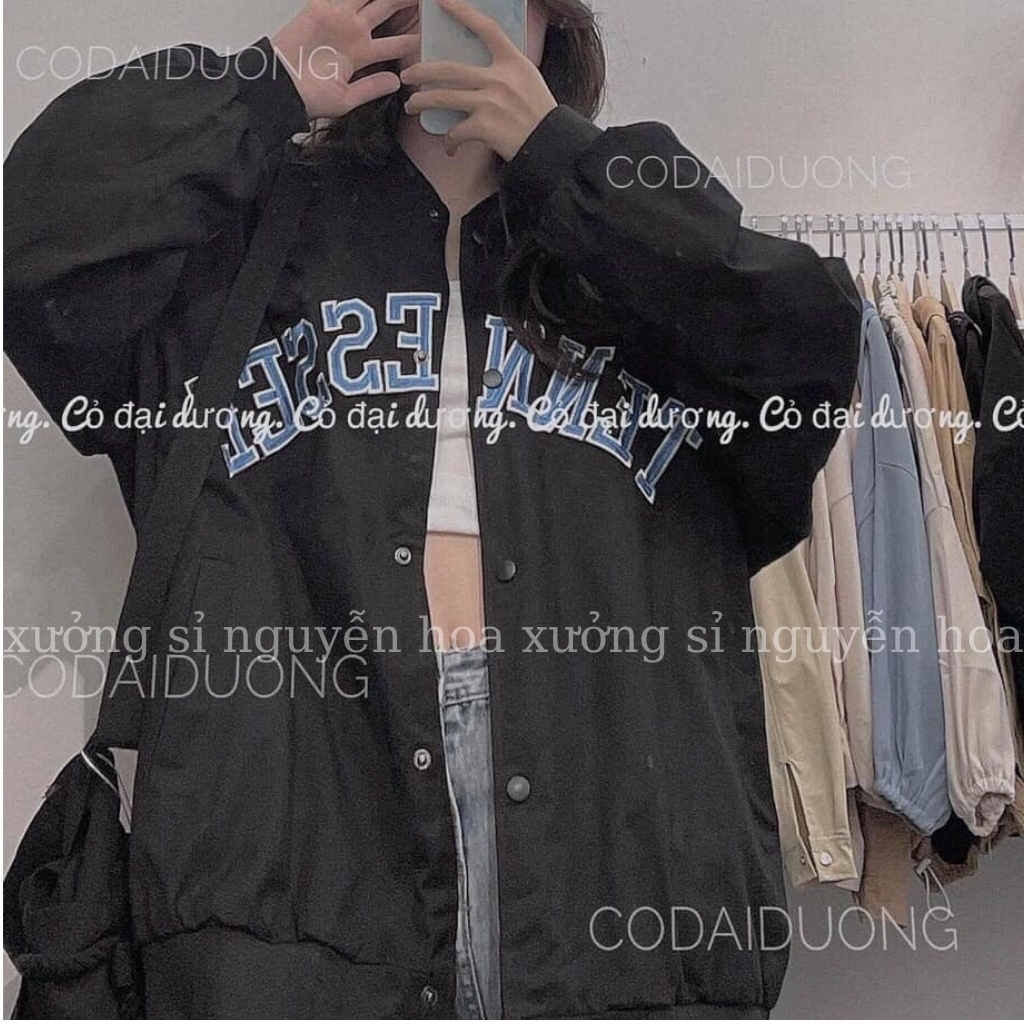 Áo bomber kaki - áo bomber kaki unisex in chữ TEENESSEE bao ngầu bao chất (kèm video/ảnh thật) Xưởng Sỉ nguyễn Hoa