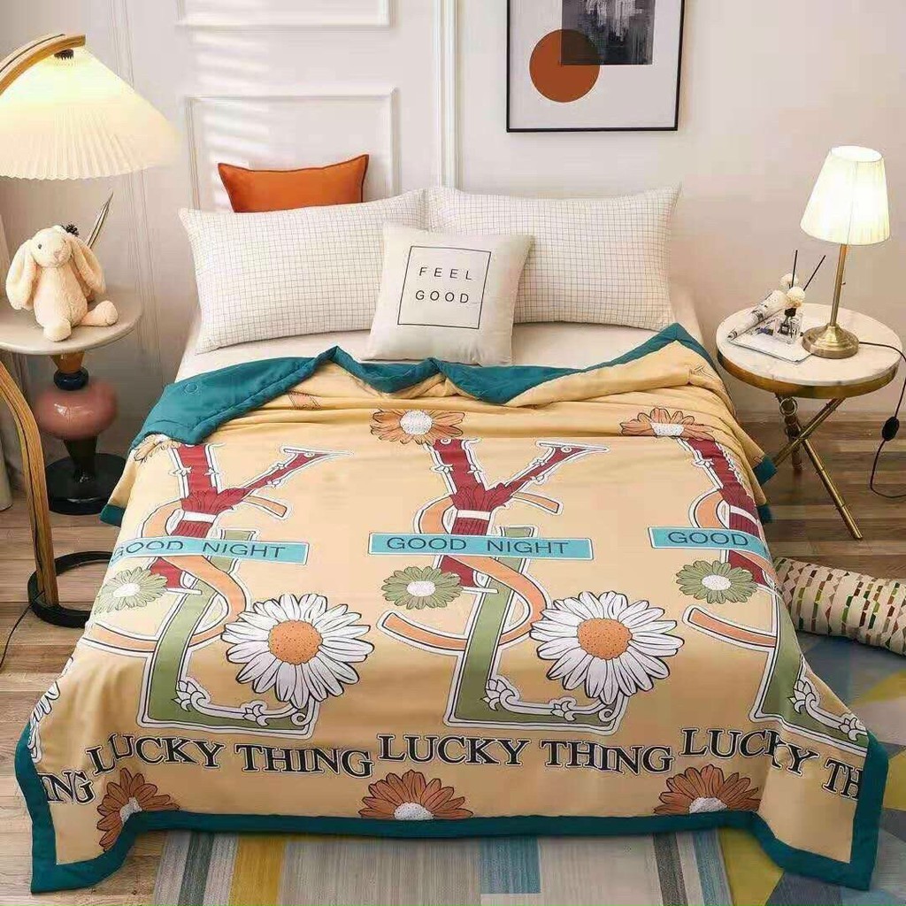 Chăn Cotton Đũi Zaza Home M2T bedding chăn hè nhập khẩu mềm mịn mát kich thước 2m x 2m2