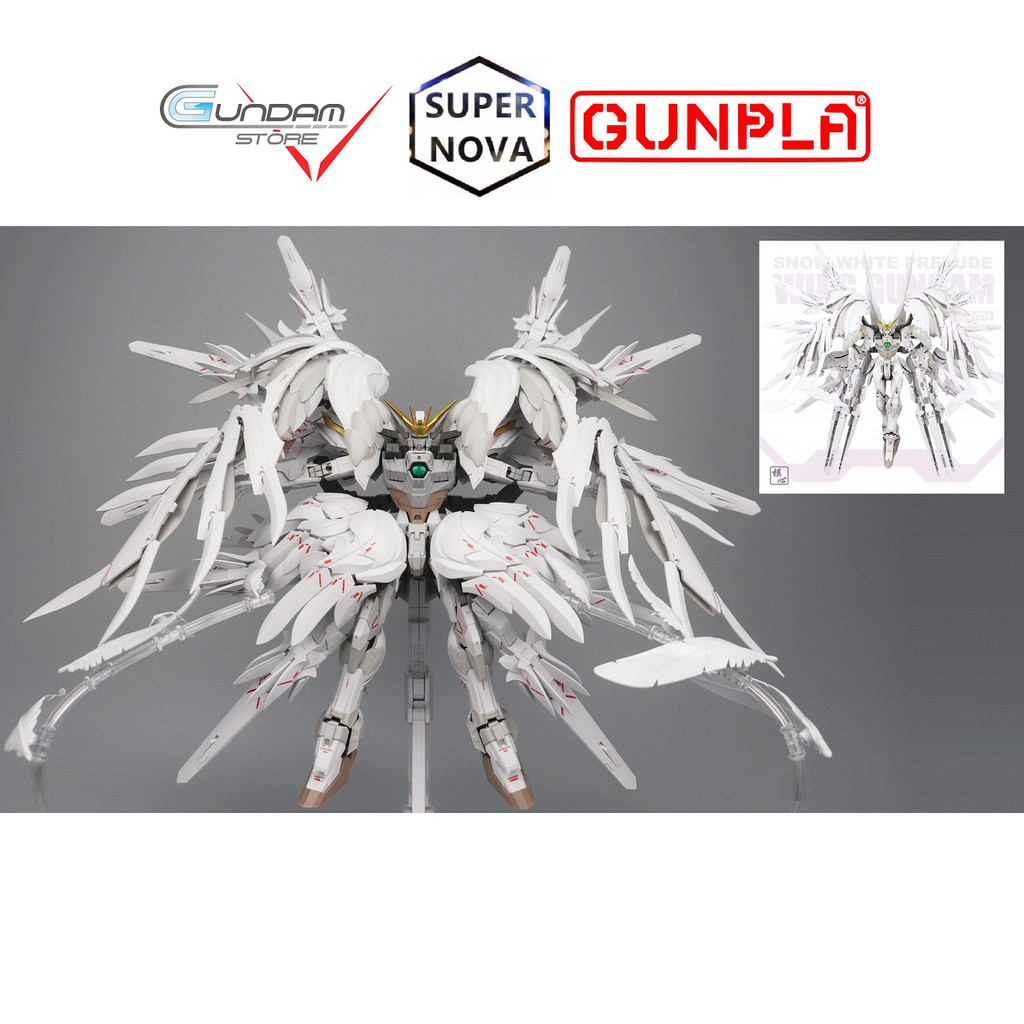 Mô Hình Gundam MG Wing Zero Snow White Prelude Super Nova 1/100 Master Grade Đồ Chơi Lắp Ráp Anime