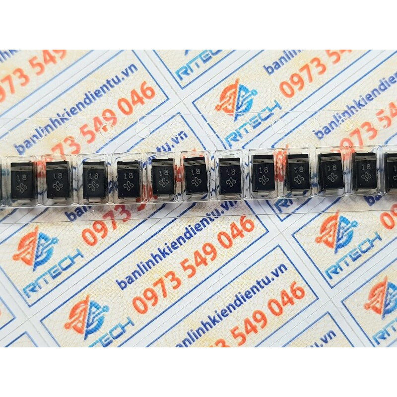 [Combo 20 chiếc] SML4746A-E3/61T Ký hiệu 18 Diode zener 18V 1W DO214AC SMD