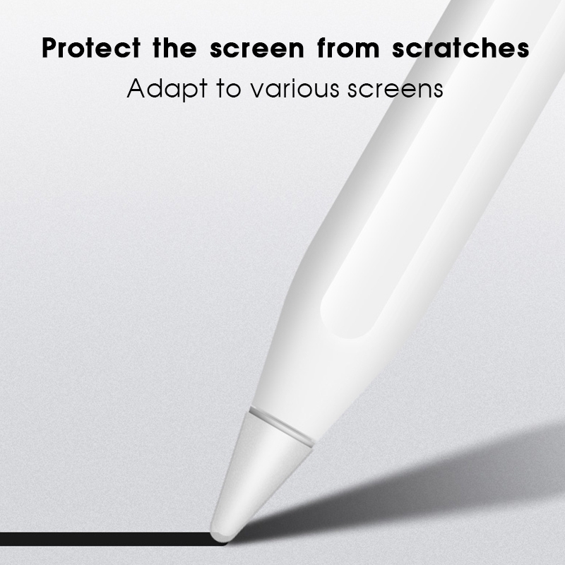 tương thích cho compatible for  Apple Pencil Nắp đậy thứ 2 đầu tiên Bút cảm ứng Đầu bút cảm ứng Vỏ bảo vệ Silicone chống thấm nước Đầu bút chì