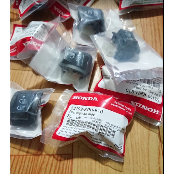 Công tắc mở đèn kiêm fa cos VISION mới / WAVE 110 / RSX  / BLADE / nút mở đèn VISION / WAVE A 110