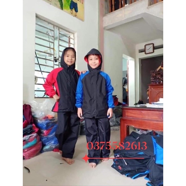 Áo mưa nam nữ 2 lớp chống thấm tuyệt đối V1