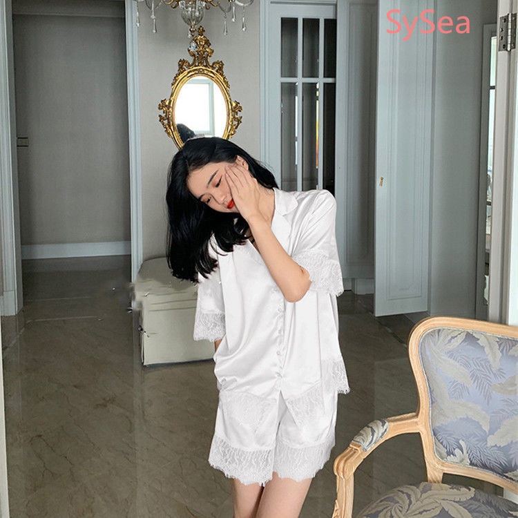 Bộ Đồ Ngủ Phối Ren Màu Sắc Quyến Rũ Cho Nữ