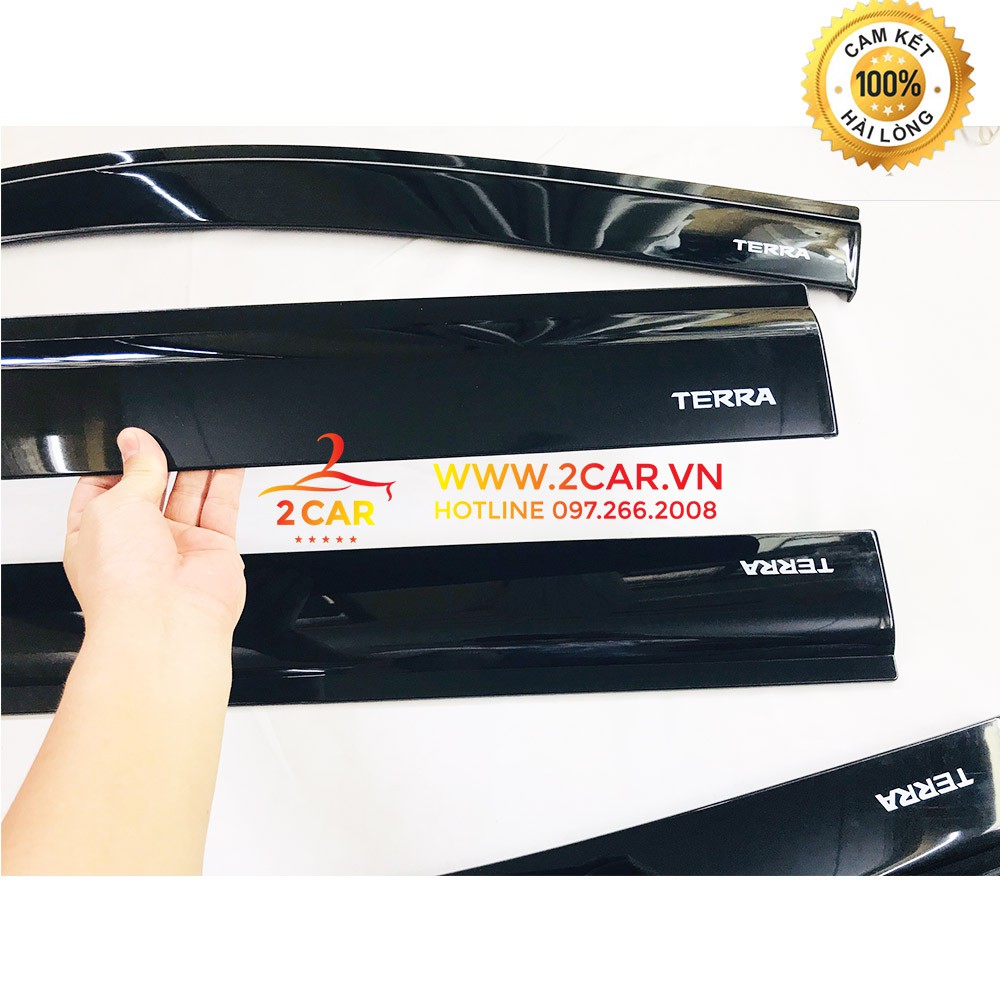 Vè Che Mưa Xe Nissan TERRA 2018- 2019- 2020- 2021- 2022 nhựa đen Thái Lan dày