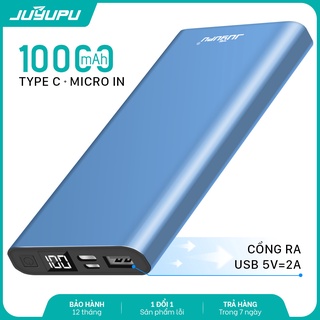 Sạc dự phòng JUYUPU PR-5C 10000mAh màn hình LED chính hãng cho iPhone Samsung OPPO VIVO HUAWEI XIAOMI cục sạc dự phòng