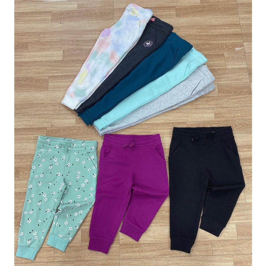 Quần dài nỉ bông jumping bear cho bé gái size nhỡ  12m -5y