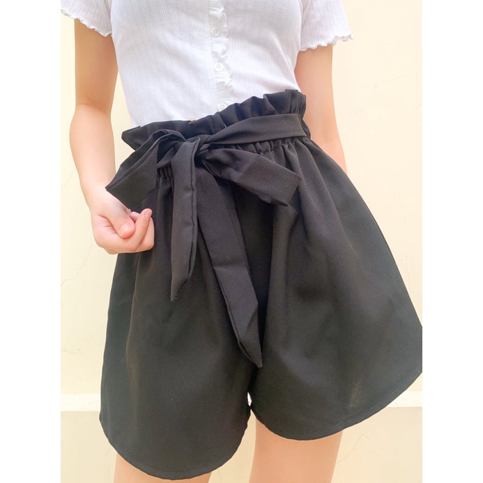 Quần đùi thắt nơ cao cấp xinh xắn thời trang cho bạn nữ , quần đùi short thắt nơ cao cấp