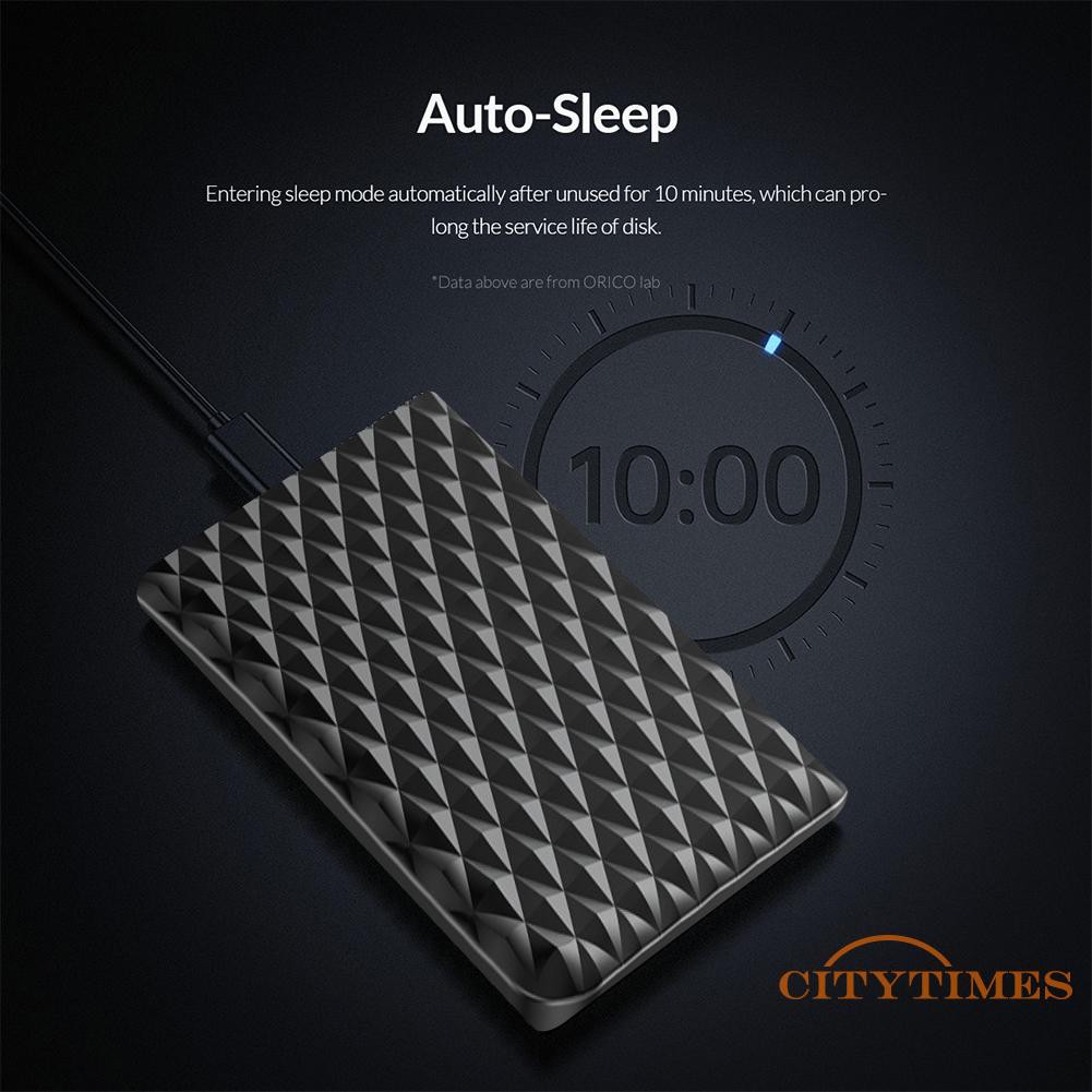 Hộp Đựng Ổ Cứng Ngoài Ci Orico 2520c3 Type-C Hdd Ssd 4tb 2.5 Inch