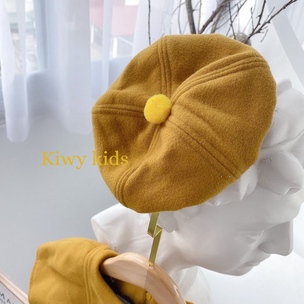 Váy dạ kèm mũ nồi KIWY KIDS dáng xoè phòng cách quý cô PARIS Kids05 cho bé gái từ 0 đến 12 tháng