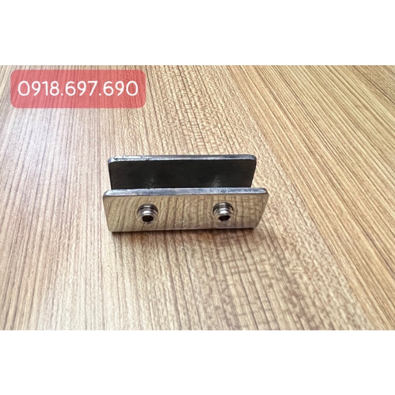 Bát U6F Inox 304 cao cấp - bắt kính kệ nhà tắm - vách cố định tặng kèm  vít  bắt  304 và Tacke