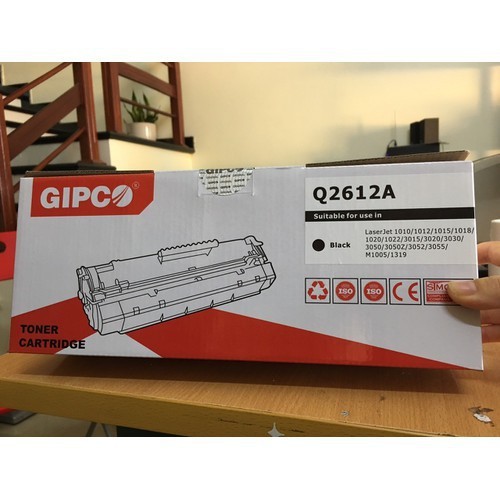 Hộp Mực Dùng Cho Máy In Canon LBP 2900, 3000 GIPCO Q2612A - Hàng Chính Hãng