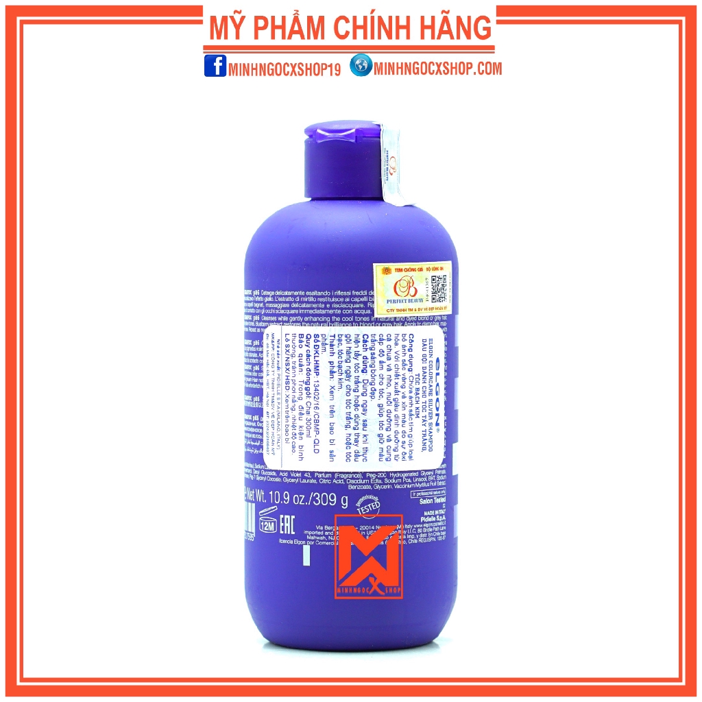 [Mã 33FMCGSALE giảm 8% đơn 500K] ELGON DẦU GỘI TÍM KHỬ VÀNG ELGON SILVER COLORCARE 300ML CHÍNH HÃNG