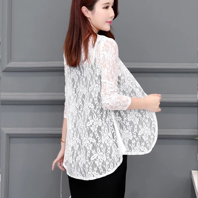 Áo Khoác Cardigan Phối Ren Cao Cấp Thời Trang Theo Phong Cách Hàn Quốc | BigBuy360 - bigbuy360.vn