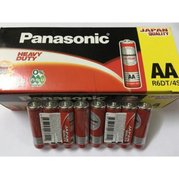 1 vỉ pin tiểu Panasonic R6DT-4S màu đỏ chính hãng