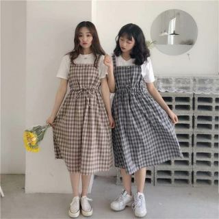 Set yếm caro siêu cute