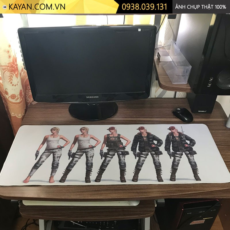 Lót chuột, bàn di chuột, mouse pad cỡ lớn 80x30 - PUBG - mẫu 7