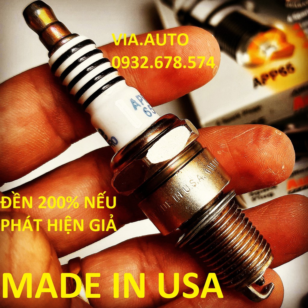 BUGI TOYOTA ZACE ,KIA PRIDE Hiệu Autolite APP65 Double Platinum Spark Plug MADE IN USA