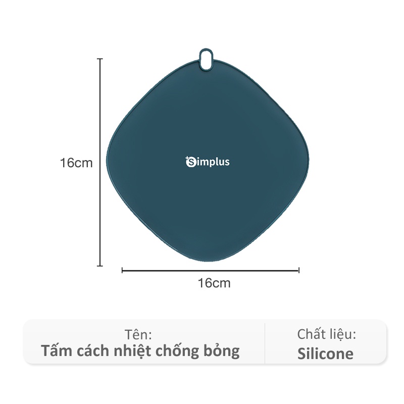 Simplus Miếng trải bàn silicone gia dụng tấm lót cách nhiệt chống bỏng  miếng lót bát lót nồi bếp bát