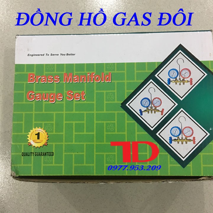 Đồng hồ đo áp suất gas đôi máy lạnh