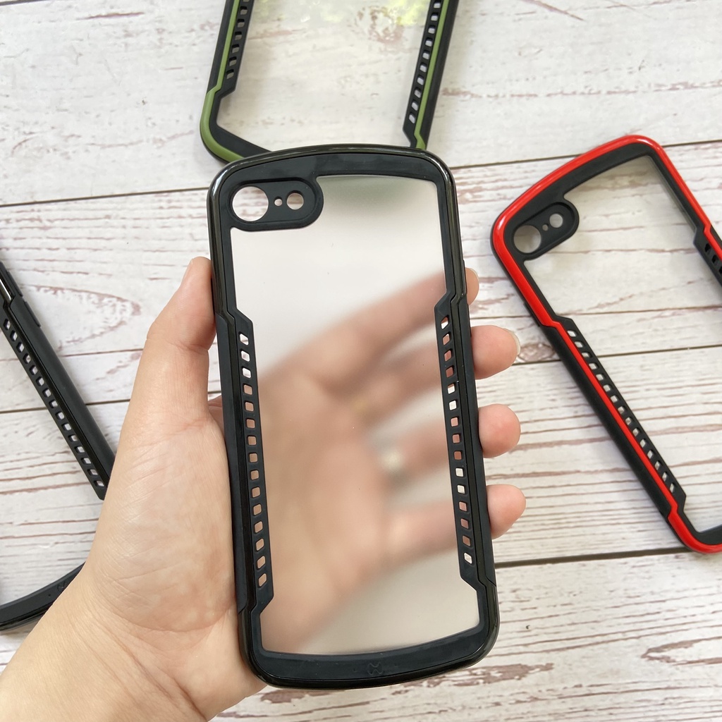 Ốp lưng XUNDD iPhone 7+/ 8 Plus, iPhone 7/ 8/ SE 2/ SE 3  -Chống sốc, Lưng trong, Cạnh màu -