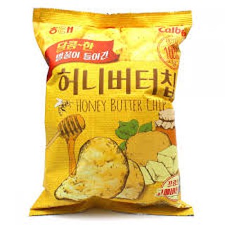 (01.2021) Snack Khoai Tây Bơ Mật Ong honey buter chip Haitai Hàn Quốc 60g