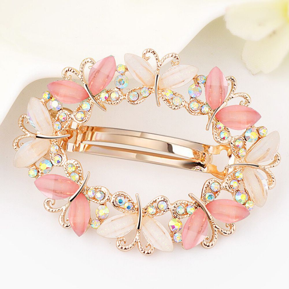 Kẹp Tóc Đính Đá Hình Hoa Và Bướm