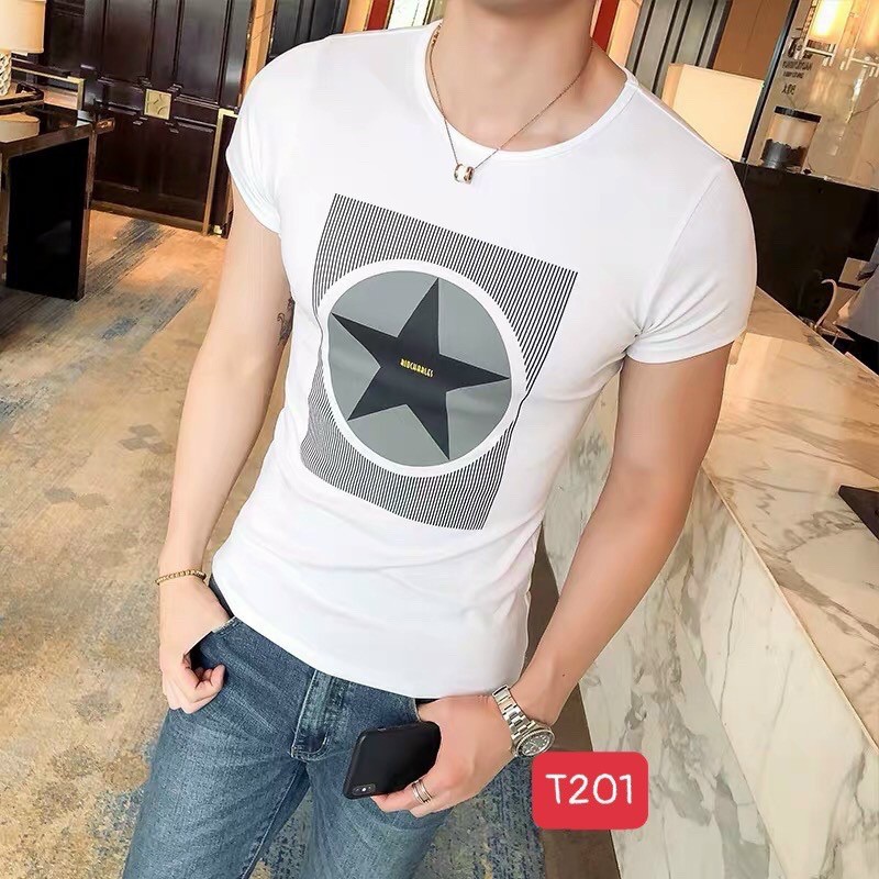 Áo thun nam cotton  4 màu thời trang | BigBuy360 - bigbuy360.vn