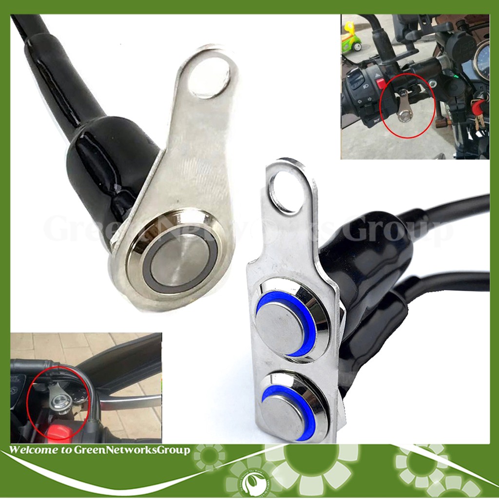 Công Tắc Led Có Pat Gắn Cùm lỗ 8 ly [Chế độ On - Off] Greennetworks