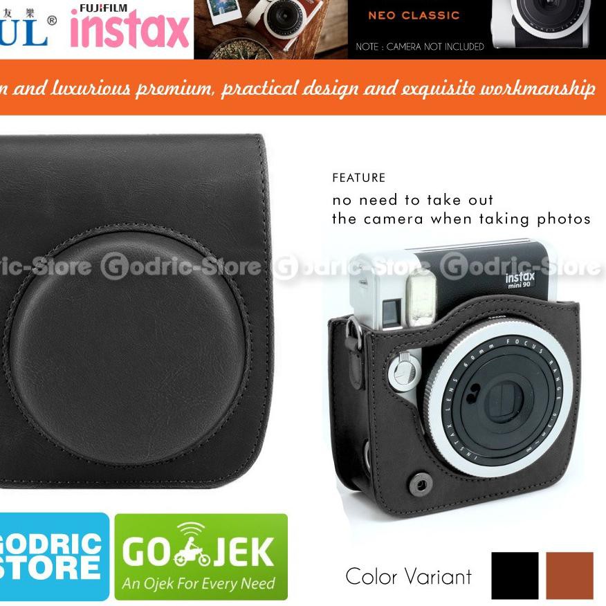 Mới Túi Da Đựng Máy Ảnh Fujifilm Polaroid Instax Mini 90 Neo V2 Kfd3...........