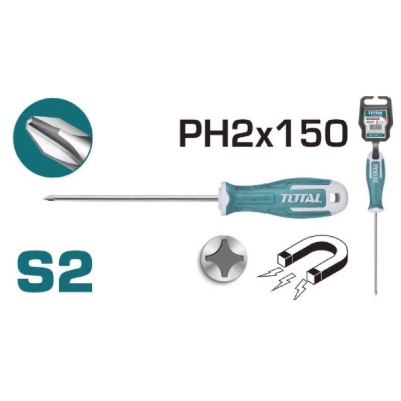 THT26PH2150 Tua vít Bake PH2x150 loại mới TOTAL