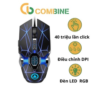 Chuột máy tính có dây EEsports G3, chuột gaming chơi game không độ trễ, có đèn LED chơi gmae cực đã - Bảo Hành 12 Tháng