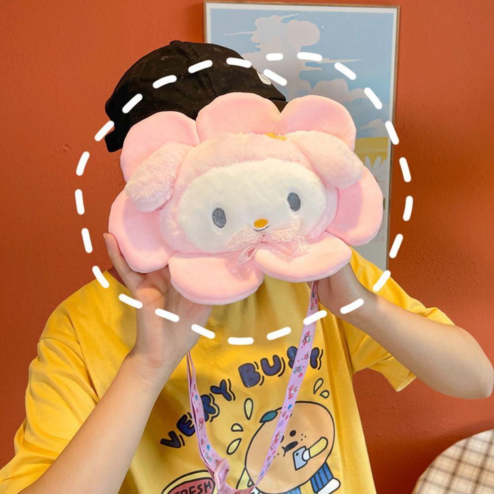 DARNELL Túi Đeo Chéo Hình Thỏ Melody Cinnamoroll Nhồi Bông Dễ Thương