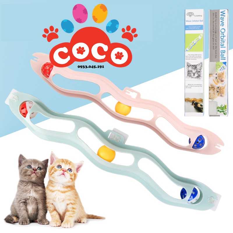 Đồ Chơi Ống Banh Nhựa Dán Kính Cho Mèo