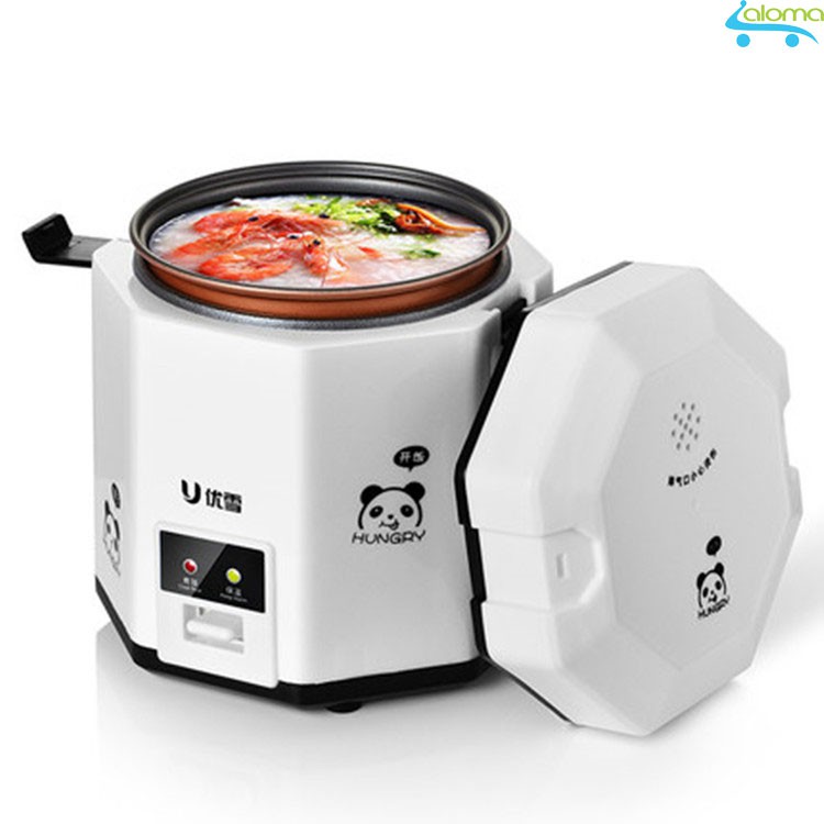 Nồi cơm điện mini 1.2L UXUE B12 nấu cơm hâm nóng nấu cháo hầm xương kèm bộ thìa đũa