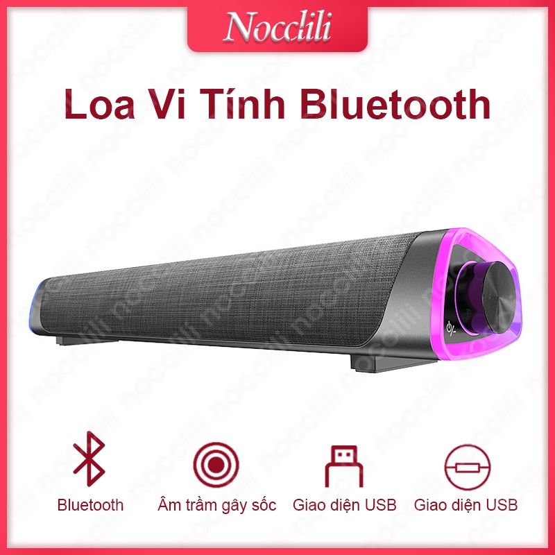 Nocclili Loa Máy tính Bluetooth & Loa có dây Quad Stereo 3D Surround Subwoofer Loa máy tính xách tay Soundbar Loa TV cho Máy tính / PC / Máy tính xách tay / TV