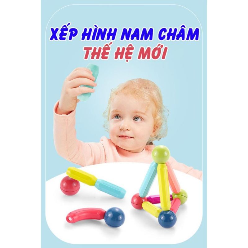 Bộ xếp hình nam châm để bé thoả thích sáng tạo