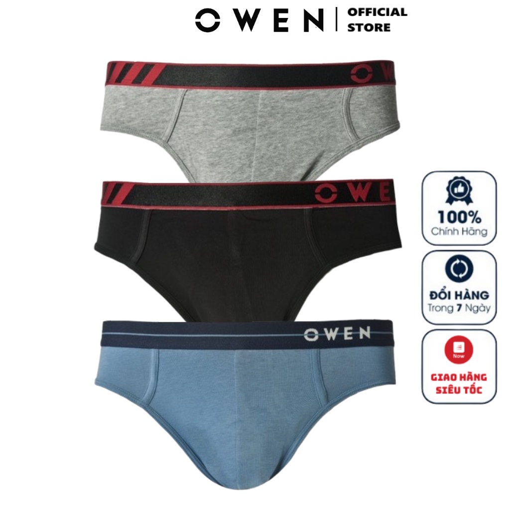 Quần lót tam giác sịp nam Owen quần xì Kiểu Dáng Briefs Chất Vải Cotton Mềm Mịn Co Giãn Thấm Hút Thoát Ẩm Khử Mùi