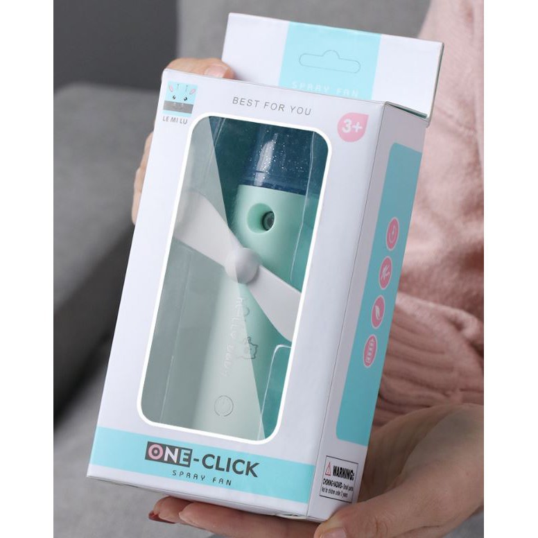 Quạt hơi nước phun sương cầm tay One-Click BS-808