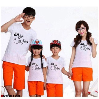 [ÁO HOT]ÁO THUN ĐI BIỂN CHO GIA ĐÌNH HAY NHÓM BẠN IN CHỨ ĂN CHƠI CÓ TỔ CHỨC SIÊU HOT ĐỦ MÀU ĐỦ SIZE - ATDB128